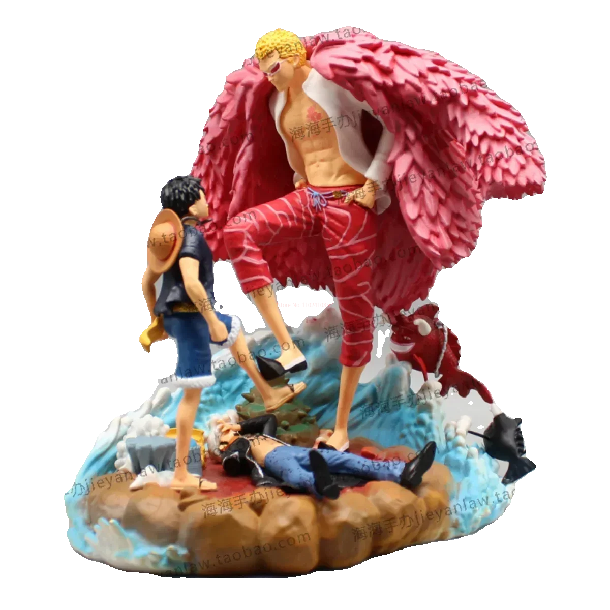 Figurine Duo de Luffy et Doflamingo