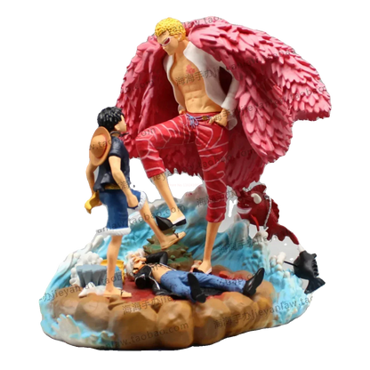 Figurine Duo de Luffy et Doflamingo