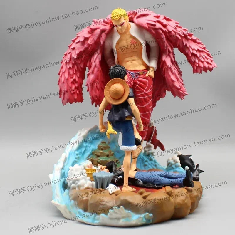 Figurine Duo de Luffy et Doflamingo