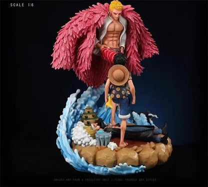 Figurine Duo de Luffy et Doflamingo