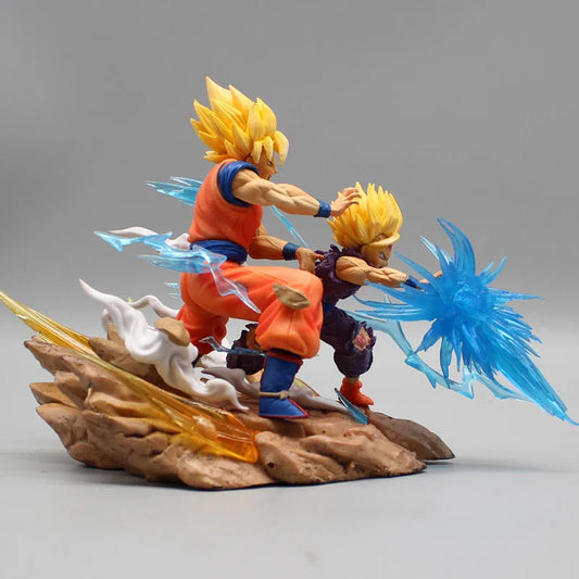 Duo Goku and Gohan VS Cell figurines