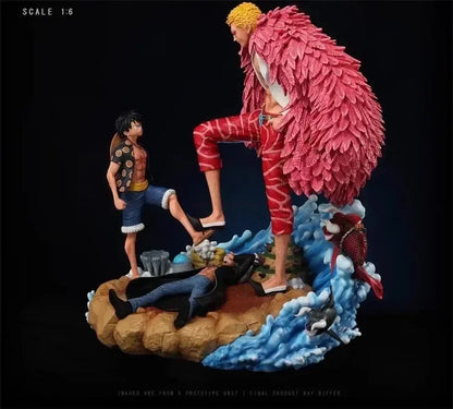 Figurine Duo de Luffy et Doflamingo